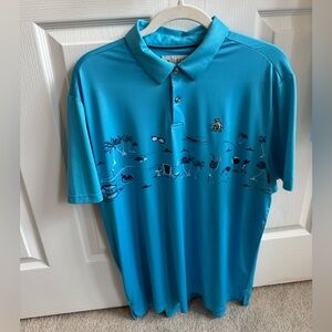 Blue Polo Shirt by Penguin. Size L.